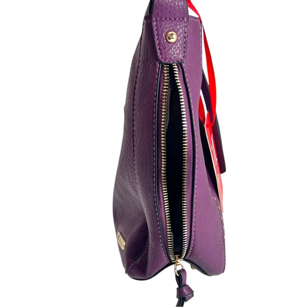 Montana West Studded Hobo Bag with Concealed Carry in Purple and Gold NWT
